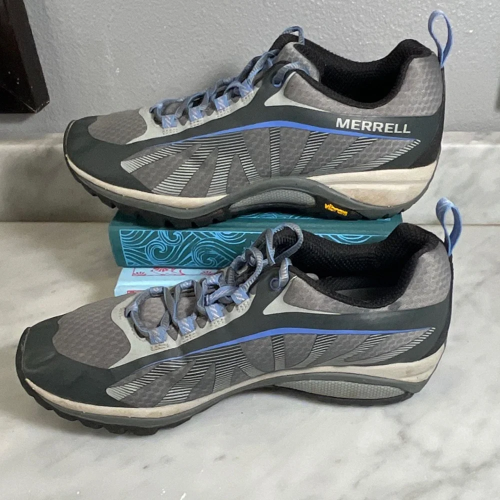 Grey Merrell Select Fresh Vibram Performance Hiking or Trail Sneakers Size 8.5